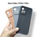 Vivo Y33S Y21 2021 Y21S Y21T Y21A Y33T Back Cover | Soft Matte Silicone Solid Design | Shockproof Camera Protection Phone Case for Vivo Y33S Y21 2021 Y21S Y21T Y21A Y33T. 