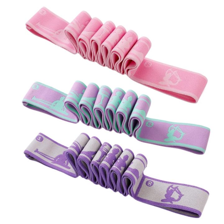Stretch Resistance Band Multi-functional Yoga Stretching Bands Exercise Elastic Band for Stretching and Physical Therapy