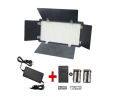 LED-U600+ Video LED Light with Batteries & Charger - 600 LEDs, Bi-Color Temperature Adjustable for DSLR Photography and Videography (Without Stand). 
