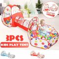 Kids Pop Up Play Tunnel Tent House, Game Play Children's Crawl Tunnel(Tunnel 3 pcs). 