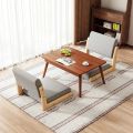 Floor Chair Japanese-style Tatami Seat Solid Wood Bay Window Bed with Soft Chair Legless Back Living Room Chair Simple. 