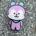 Kpop Idol BTS BT21 jhope design inside Mang acrylic phone holder griptok phone grip telescopic support. 