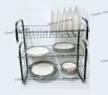 Kitchen Fancy Stainless Steel Rack , Dish Racks for Kitchen Plates High Quality 2 Layer 3 Layer Kitchen Sink DIsh Drain Organizer G Shape Bartan Stand For Kitchen Rack Holder Spoon Fork Bowl Holder Matel. 