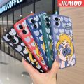 JIUMOO Case For iPhone 5 5s 5e Case Sailor Moon Pattern New Square Border Casing Soft Silica Gel Shockproof Phone Cases All Inclusive Camera Lens Protective Cover. 