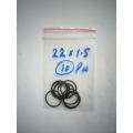 10 Pcs O-Ring 22X1.5 - Inner Dia:22mm X Thickness:1.5mm and Outer Diameter: 25mm ORing. 