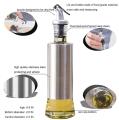 300ml Glass oil dispenser stainless steel bottle Kitchen Cooking Oil Vinegar Bottle with Dropper Best For Olive oil Usage. 