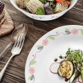 CORELLE® Tangerine Garden Open Stock Crockery (Plates, Bowls & Serveware). 