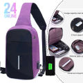 Bags Crossbody Man's Messenger Bag Men Shoulder Chest Bags Crossbody Business Messenger Bags Male Charging Handbag with USB Charge. 