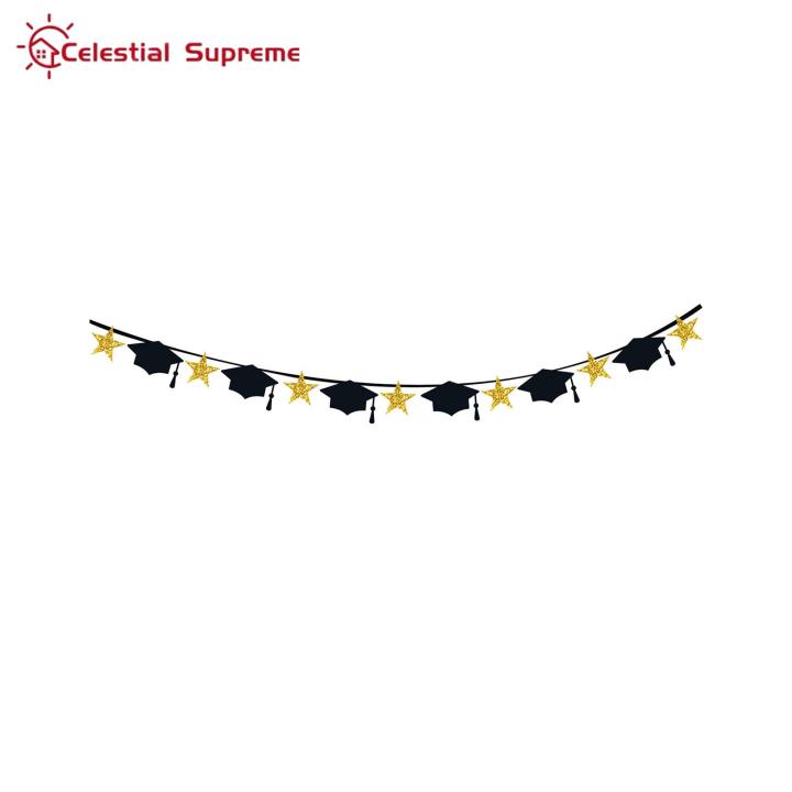 Graduation Party Banners Lightweight Blackboard Decor Graduation Pulling Flags