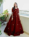 Elegant Heavy Embroidered Maxi Dress for Women 2-Piece - Fancy Wedding Dresses for Women. 
