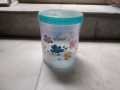 2 Pcs Storage Jars Plastic Canisters with Lids 900ml. 
