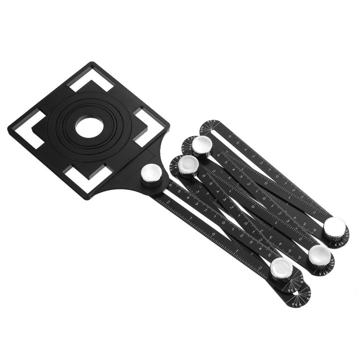 good helper 6-Fold Universal Angularizer Measuring Ruler Multi Angle Template Drill Hole Locator