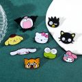 Anime Sanrio Hello Kitty Enamel Pin Cartoon Figure Cinnamoroll Kuromi Metal Badge Brooch Jacket Jeans Lapel Pin Kawaii Jewelry. 