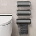 Home-Use Trash Bags Dispenser Easy-Install Wall-Mounted Bathroom-Compatible Garbage Bag Holder Plastic Space-Saving Plastic Bag Organizer for Kitchen Accessory Bathroom Organization Home Storage Waste. 