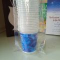 Pack of 50 Disposable Printed Plastic glass/Cup (250 ml/8.4oz). 