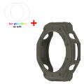 Relax every day TPU Protective Case + Glass Film For Amazfit T-Rex 3 Smart Watch Cover Soft Silicone Bumper Shell Huami Amazfit Trex3 Protector. 