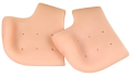 1 Pair (2pcs) Silicone Gel Heel Socks for Anti Crack Foot Heel pads for Men and Women Heel Protectors for Heel Pain Relief Original Heel Crack Protector for Moisturizing Foot Skin Color Heel Pad Socks. 