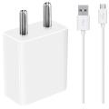 ShopMagics Fast Charger for OPPO A31 2020 / A 31 Charger Original Adapter Like Wall Charger | Mobile Fast Charger | Android USB Charger With 1 Meter Micro USB Charging Data Cable (2.4 Amp, WE6, White). 