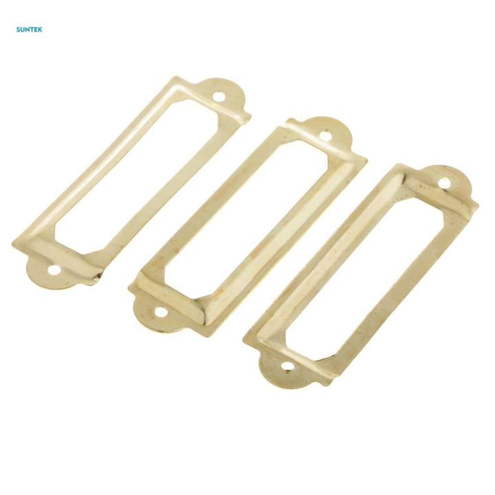 40pcs%20Screw%20Label/Card%20/Tag%20Holder%20Drawer%20Label%20Pull%20Label%20Frames%20Metal%20G%20-%20Image%209