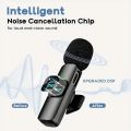 Wireless MIC Type C/IOS/Android/USB/AUX 3.5mm Mic K8/K9/K15/K35 Wireless Single/Double Microphone For Interview, Vlogging , Podcast. 