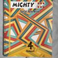 Mighty 4 subject A4 size spiral notebook. 