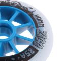 Replacement PU Wheels for Inline Skates, DIY Skating - Blue, 110mm. 