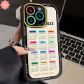 Fashion Calendar New Year's 2025 Case for Vivo Y15 Y36 Y18 Y03 Y100 Y17 Y22 Y02 Y20 Y16 Y28 Y21 Y30 Y12s Y11 Y20i Y31 V30 Y17s Y12 Y27 Y27s Y35 Y91 Y51 Y12i Y22s Y21s Y91C CuteCase. 
