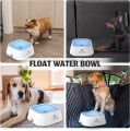ELS PET Dog Bowl No Spill, Pet Water Bowl No Drip Slow Water Feeder Cat Bowl, Pet Water Dispenser 35oz/1L Travel Water Bowl for Dogs, Cats uk import. 