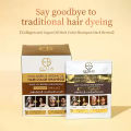 ESTELIN 10 PC Collagen & Argan Oil Hair Color Shampoo (Dark brown) ES0138. 