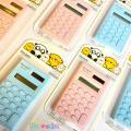 Creative Cute Kawaii Candy Color 8 Digit Compact Calculator Small Portable Scientific Calculator For Students 8 Digits Mini Body Plastic Keys Non-slip Bottom Pad Clear Keys. 