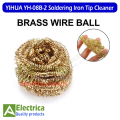 YIHUA YH-08B-2 Soldering Iron Bit/Tip Cleaner High Rosin Flux With Soft Coiled Brass Wire No Water Needed wielding metaireal Tool By Electrica. 
