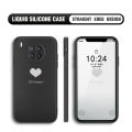BILI for Huawei Nova 8I / Honor 50 Lite Back Cover Be Loved Multicolor Liquid Silicone Phone Case Soft Square Lens Protection Phone Cases. 