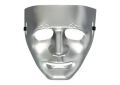 Faceless Hard Plastic Silver Mask – Full Face Costume Mask for Parties, Halloween, Cosplay & Stage Performances. 