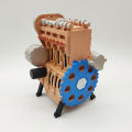 For Assembly car Realistic Educational Best gift Mini engine model Miniature size Resin ornaments Inline four- engine for Hobbyist Collectors Engine enthusiasts Home decoration Educational toys. 