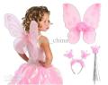 Fairy Butterfly Wings Costume for Baby Girl 3pc Wings + Hairband + Handstick. 