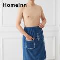 Men Bath Towel Quick Dry Men's Bath Towel with Secure Buckle Pocket for Gym Spa Sauna Shower Absorbent Wrap Towel High-quality Men Towel. 