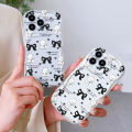 UCUC for Infinix Hot 50 4G Hot 50 Pro 4G Back Cover Bow White Rabbit Cream Texture Wavy Edge Soft Silicone Phone Case. 