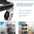 Kitchen Trolley Rack storage bathroom storage trolley Rack 3 tier cart Rolling Rack Shelves. 