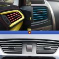 【Universal Car Parts Store】Car Interior Decoration Strip Auto Mouldings Chrome Styling on Cars Vent Universal Accessories. 