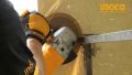 Ingco Angle Grinder 9" 3000W (with 1pc auxiliary handle & carbon bushes). 