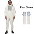 Beekeeping Suit with Leather Gloves. 