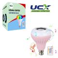 UDANA CORTEX Bluetooth Speaker Bulb Smart LED Bulb - RGB Smart Music Bulb with Remote Control – Dimmable Lamp 12W - RGB Light With Smartphone App control. 