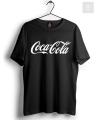 Brandino-BLACK Coca-Cola Cotton Printed T-Shirt for Mens. 