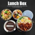 Techmanistan 2L Large Capacity Stainless Steel Vacuum Insulated Lunch Box, Food Warmer Box, Food Container with Handle, Insulated Leak Proof Double Layer Stainless Steel Tiffin Box. 