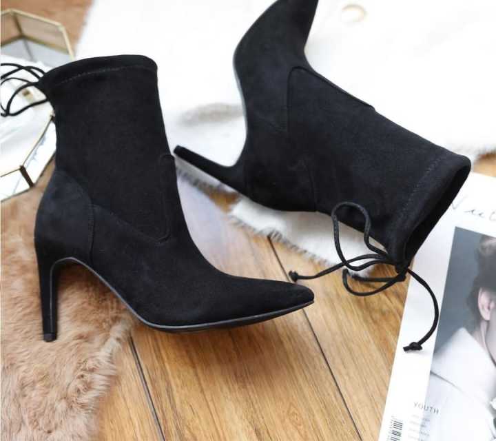 Elegant%20Women's%20Lady%20Pointy%20toe%20Cross%20Strap%20Ankle%20Boot%20casual%20Stiletto%20Heel%20Shoes%20-%20Image%204