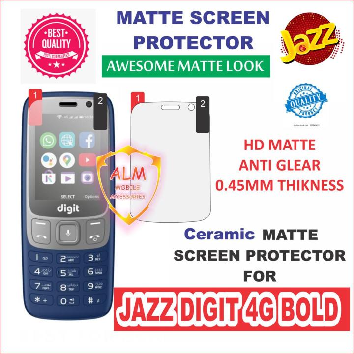 DIGIT_ 4G BOLD_ MATTE SCREEN PROTECTOR / Matte Ceramic Flexible Unbreakable SCREEN PROTECTOR FOR DIGIT_ 4G BOLD_