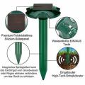 Wesimplelife 2 Pack Mole Repellent Solar Sonic Mole Repeller Mole Deterrent IP55. 