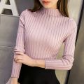 OIMG Women'S Long Sleeve Slim Knitted Turtleneck Sweater Jumper Pullover Tops. 