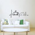 WallsArtstore Coffee Cup Vinyl Wall Stickers for Kitchen Wall Art Home Decor Playroom Home Decor Art Murals. 