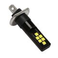 2Pcs Car Led 12V-24V 12Smd Light 3030 Chipset, For Fog Lights White. 